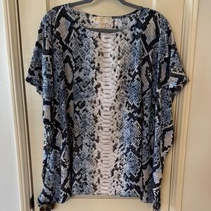Like New! Snake Print Poncho/Blouse